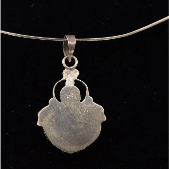 Goth Gorgeous Black Onyx sterling silver Pendant NWT - Picture 9 of 10